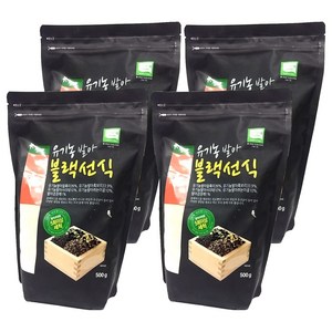 청오건강 유기농 발아 블랙선식, 500g, 4개