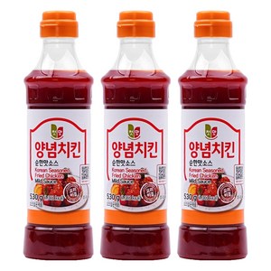 첫맛 양념치킨 순한맛소스, 530g, 3개