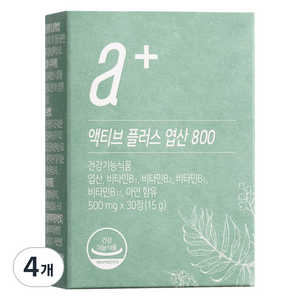 뉴트리모어 액티브 플러스 엽산 800, 30정, 4개