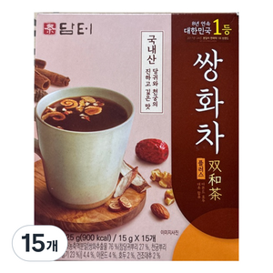 담터 쌍화차 플러스, 15g, 15개입, 15개