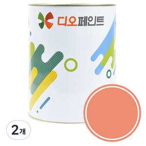 디오페인트 세라믹플러스 결로 곰팡이 방지용 페인트, 비비드 49 딥새몬, 1L, 2개