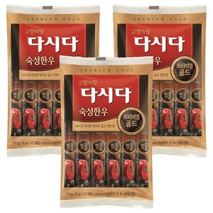 다시다 프리미엄골드 숙성한우12p, 60g, 3개