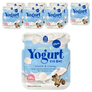 홈앤키즈 사르르쏙 요거트 플레인, 20g, 8개, 플레인맛