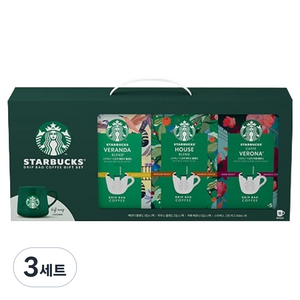 스타벅스 드립백 선물세트, 베란다 5p + 하우스 5p + 카페 5p, 3세트