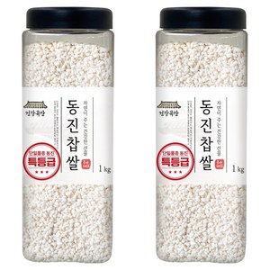 건강곡간 동진 특 찹쌀, 1kg, 2개