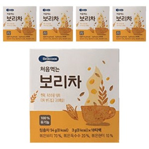 베베쿡 처음 먹는 보리차, 3g, 18개입, 5개