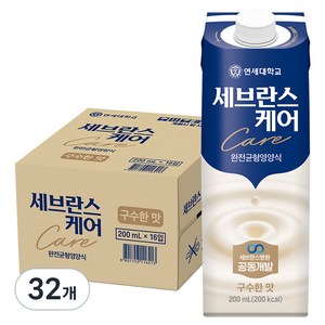 세브란스케어 구수한맛 완전균형 영양식, 200ml, 32개