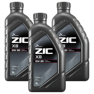 지크 X8 가솔린 엔진오일, 3개, 0w30, 1L