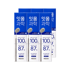 메디안 국내 제조 잇몸과학 클린민트 치약, 120g, 6개