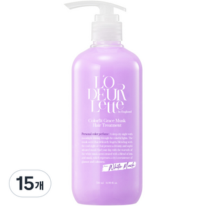 로더렛 인 잉글랜드 컬러핏 그레이스 머스크 헤어 트리트먼트, 15개, 500ml