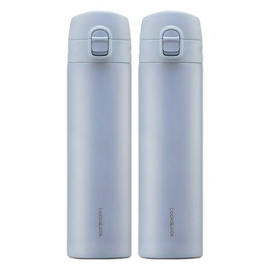 락앤락 데일리 슬림핏 원터치 텀블러, 블루, 400ml, 2개