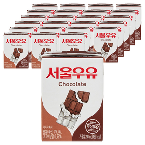 서울우유 초코 우유, 200ml, 24개