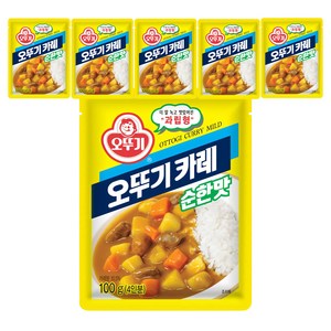 오뚜기 카레 과립형 순한맛, 100g, 6개