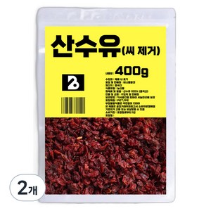 비니플랑센 씨 제거 산수유, 400g, 2개