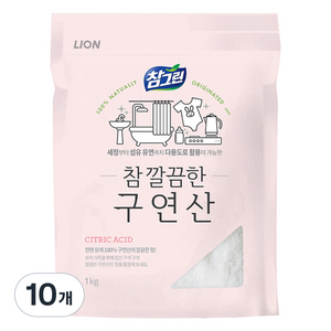참그린 참 깔끔한 구연산 주방세제, 1kg, 10개