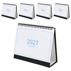 모닝글로리 2027 모닝 스탠딩 캘린더 중, 화이트, 5개