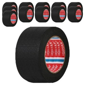 iQIHAN 다다 칼라 마스킹테이프 검정 50 mm x 20 m, 12개