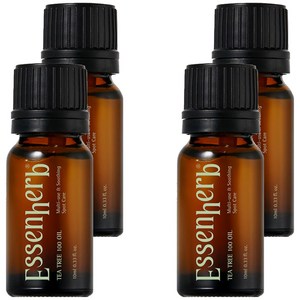 에센허브 티트리 100 오일, 10ml, 4개