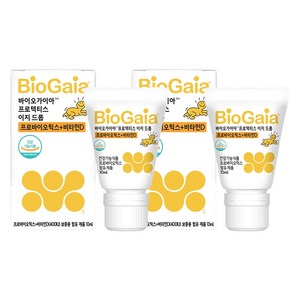 바이오가이아 프로텍티스 이지 드롭 프로바이오틱스 + 비타민D, 10ml, 2개
