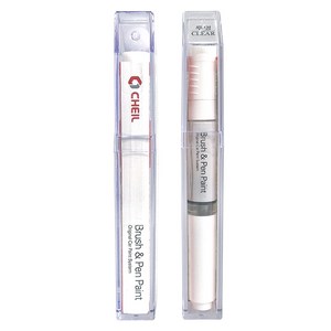 제일 쌍용 순정형 컬러 붓펜 페인트 + 투명 붓펜 페인트, 1세트, ACM 마블그레이, 투명