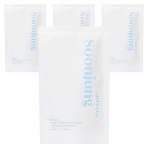 에뛰드 순정 약산성 6.5 휩 클렌저 리필, 150ml, 4개