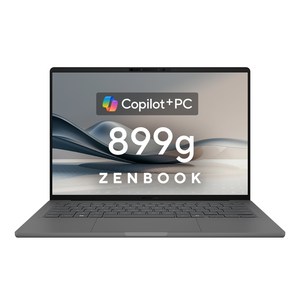 에이수스 2025 젠북 A14 14 스냅드래곤, IcelandGray, 512GB, 16GB, WIN11 Home, UX3407QA-SB296W