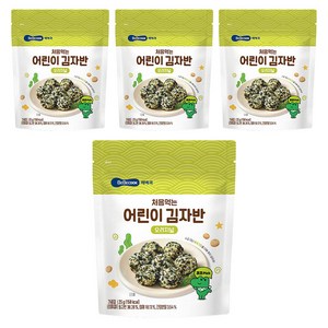 베베쿡 처음 먹는 어린이 김자반, 오리지널, 25g, 4개