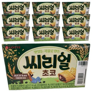 롯데웰푸드 씨리얼 초코, 42g, 10개