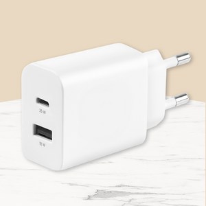 모잇 25W PD 3.0 PPS GaN 2 2포트 초고속충전기, 화이트, 1개