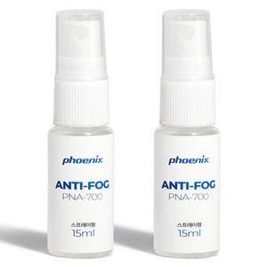 피닉스 안티포그액 스프레이형, 15ml, 2개