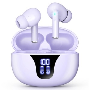 블라우풍트 Ai ENC 노이즈 캔슬링 LED 블루투스 5.4 커널형 이어폰, BLP-BE365P, 퍼플
