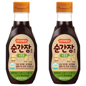 아이배냇 순 간장소스, 국물용, 190ml, 2개