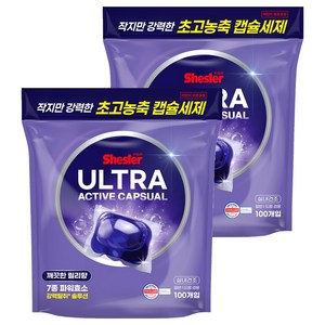쉬슬러 울트라 액티브 초고농축 캡슐세제 릴리향, 100개입, 2개 골드박스 특가
