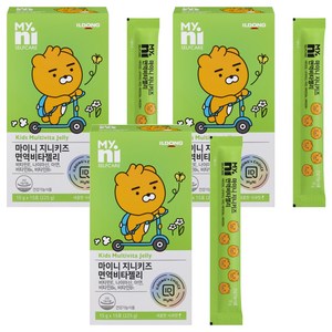 마이니 지니키즈 면역 비타젤리 15p, 225g, 3개