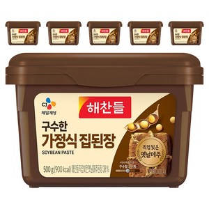 해찬들 구수한 가정식 집된장, 500g, 6개