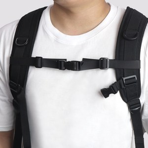 리빙홈디테일 가방 흘러내림 방지 고정 버클 스트랩 체스트 벨트, 블랙, 1개