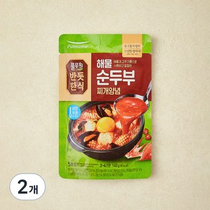 풀무원 해물 순두부찌개양념, 140g, 2개