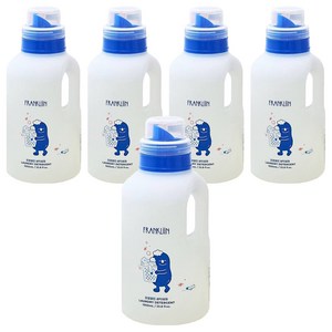 FRANKLIIN 세탁세제 무향, 1L, 5개