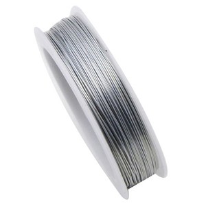 마다꾸미 컬러 공예철사 0.3mm x 50m, 34 실버, 1개