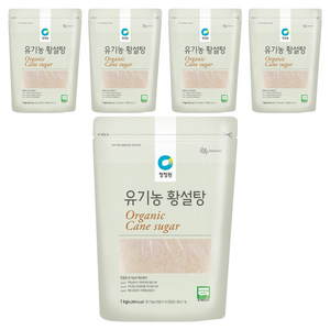 청정원 유기농 황설탕, 1kg, 5개