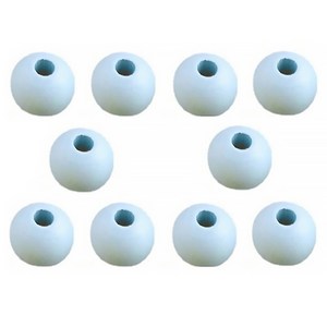 마다꾸미 우드비즈 DIY공예 나무구슬 12mm 10p, 하늘색(구슬), 1개