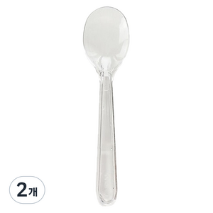 생활을그리다 벌크포장 아이스크림 스푼 투명 12cm, 200개입, 2개