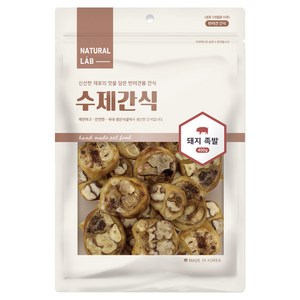 네츄럴랩 강아지 수제 건조간식, 돼지 족발, 400g, 1개