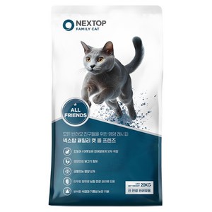 우성사료 전연령 넥스탑 패밀리캣 건식사료, 닭, 20kg, 1개