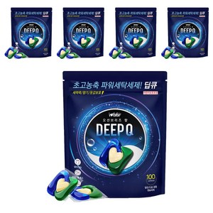 아이러브베베 딥큐 캡슐세제 오션브리즈향 1kg, 100개입, 5개