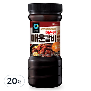 청정원 화끈한 매운갈비 양념, 840g, 20개