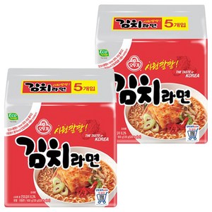 오뚜기 김치라면 120g, 10개