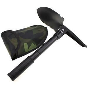 바나나피플 다용도 2단 접이식 휴대용 야전삽 01 블랙, 1개