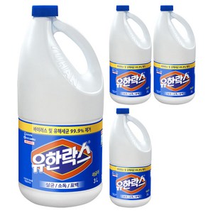 유한락스 레귤러 락스, 3L, 4개