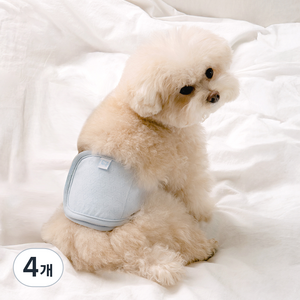 바잇미 소프트 허그 매너벨트 블루 S, 소형, 4개, 1개입
